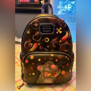 Loungefly Black and Purple Ratatouille Backpack